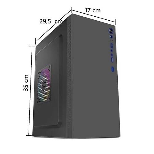 AZTECH AZTB02600 TITAN 600W�S�YAH USB 2.0 M�CRO ATX KASA