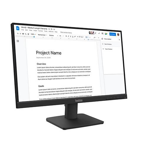 21.5 LENOVO S22-4E THINKVISION 64CBKAT6TK FHD 4MS 100HZ HDMI+VGA WLED MONITOR (3 YIL GARANT�)