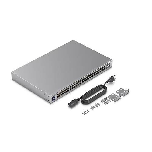 UBIQUITI USW-48-POE 48 PORT GIGABIT + 4X1GB SFP UPLINK 195W POE Y�NET�LEB�L�R RACKMOUNT SWITCH