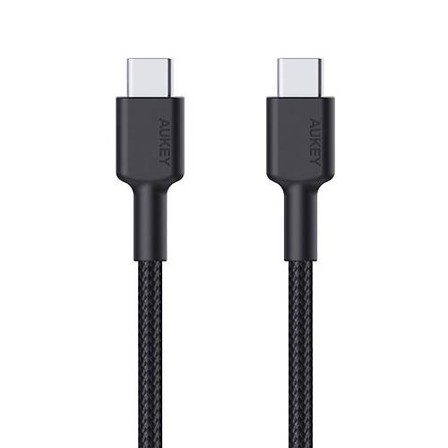 AUKEY CB-CD45-BK PD NAYLON �RG�L� TYPE-C TYPE-C �ARJ KABLOSU 0.9MT