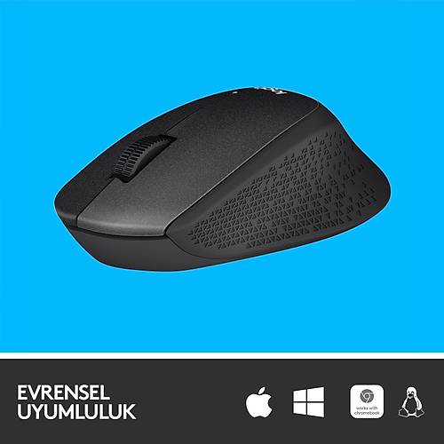 LOGITECH M330 SESS�Z KABLOSUZ USB OPT�K MOUSE S�YAH 910-004909