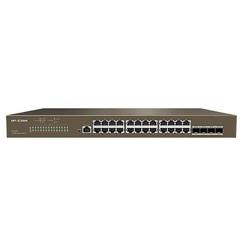 IP-COM G5328P-24-410W 24 PORT GIGABIT+ 4XGB SFP UPLINK L3 Y�NET�LEB�L�R 370W POE RACKMOUNT SWITCH