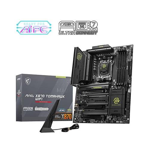 MSI MAG X870 TOMAHAWK WIFI DDR5 8400MT/S 1XHDMI 2XUSB4 4XM.2 ATX AM5 (AMD AM5 9000/8000/7000 SER�LER� �LE UYUMLU)