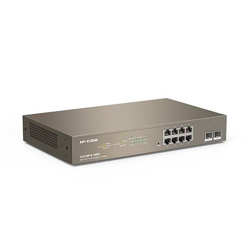 IP-COM G3310P-8-150W 8 PORT GIGABIT + 2X1GB SFP UPLINK L2/CLOUD Y�NET�LEB�L�R RACK 130W POE SWITCH