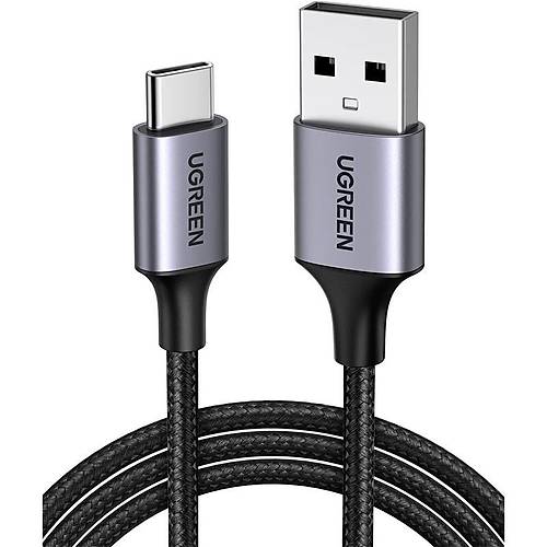 UGREEN TYPE-C TO USB-A 3A QC �RG�L� HIZLI �ARJ KABLOSU 1 MT S�YAH 60126