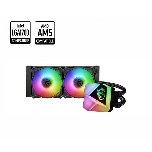 MSI MAG CORELIQUID C240 240MM ARGB CPU SIVI SO�UTUCU (LGA 1150/1151/1155/1156/1200/1700/AM4/AM5 UYUMLU)