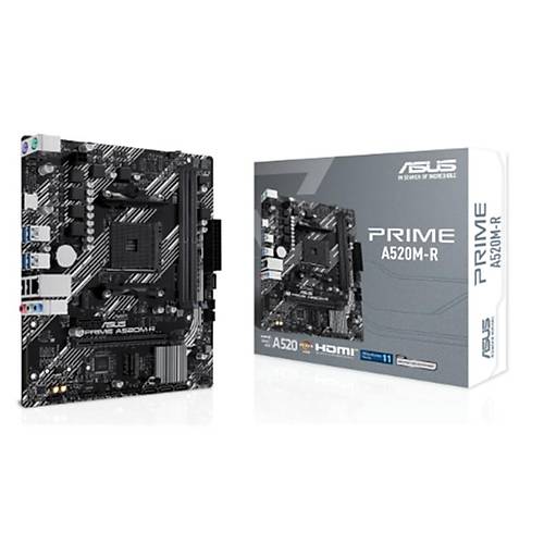 ASUS PRIME A520M-R DDR4 5100MHZ 1XHDMI 1XM.2 USB2.0 MATX AM4 (AMD AM4 5000/4000 /3000 SER�S� �LE UYUMLU)