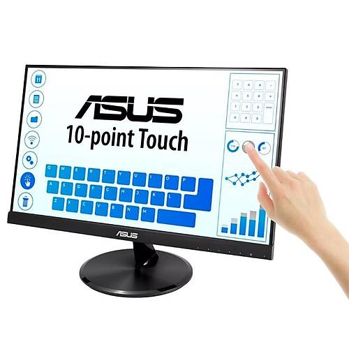 21.5 ASUS VT229H IPS 5MS 60MHZ 1XVGA 1XHDMI FHD 1920X1080 HOPARL�R �ER�EVES�Z D���K MAV� I�IK DOKUNMAT�K EKRAN VESA