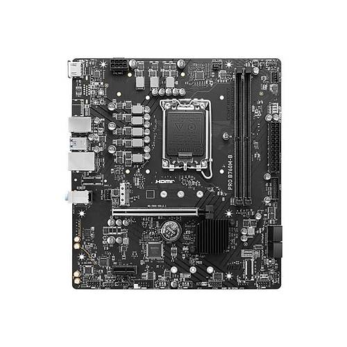 MSI PRO B760M-B DDR4 4800MHZ 1XHDMI 1XM.2 USB 3.2 MATX 1700P (12. / 13. VE 14. NES�L ��LEMC� UYUMLU)