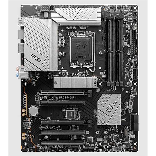 MSI PRO B760-P II DDR5 7200MHZ 1XHDMI 1XDP 2XM.2 USB 3.2 ATX 1700P (12. / 13. VE 14. NES�L ��LEMC� UYUMLU)