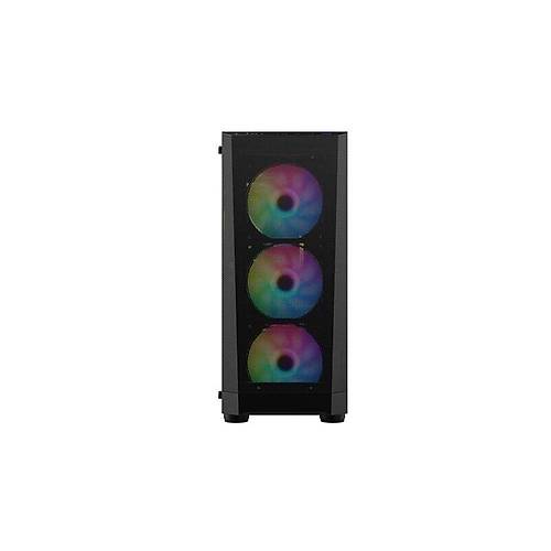 1ST PLAYER FD5-M S�YAH 600W 80+ ARGB 4X12CM FAN TEMPERL� CAM MESH USB 3.0 M-ATX KASA