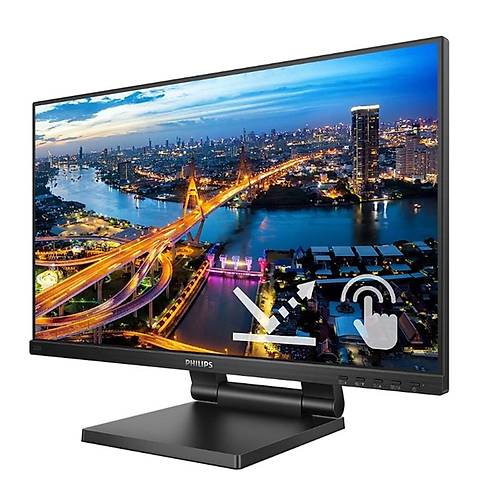 21.5 PHILIPS 222B1TC/00 IPS 4MS 75MHZ 1XVGA 1XHDMI 1XDP 1XUSB 3.2 FHD 1920X1080 HOPARL�R DOKUNMAT�K EKRAN VESA S�YAH