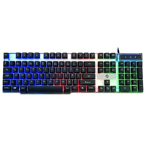 FRISBY FK-G508QU USB Q TR 3 RENKLI I�IKLI KABLOLU KLAVYE
