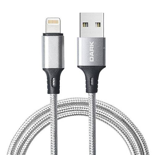 DARK DK-CB-LT100BR USB TO LIGHTNING 1MT �RG�L� QUICK CHARGE DESTEKL� �ARJ VE DATA KABLOSU