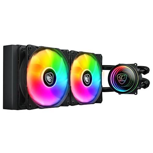 COUGAR POSEIDON ELITE ARGB 240MM LIQUID COOLER S�YAH SIVI SO�UTMA ��LEMC�