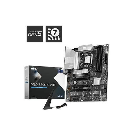 MSI PRO Z890-S WIFI DDR5 8600MT/S 1XHDMI 1XDP 1XUSB TYPE-C 3XM.2 ATX 1851P (INTEL ULTRA PROCESSORS SERIES 2)