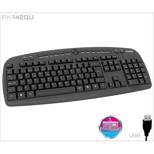 FRISBY FK-142QU USB Q TR MM S�YAH KABLOLU KLAVYE