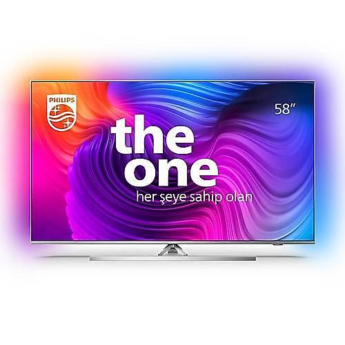 �rnek �r�n PHILIPS 58PUS8506 58inc 146 CM 4K UHD ANDROID TV,3 TARAFLI AMBILIGHT,DAHILI UYDU