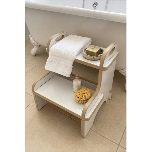 2 Basamakl� Tabure Merdiven Tabure �ocuk ve Yeti�kin ��in �ok Ama�l� Basamakl� Tabure WC Balkon Mutfak Y�kseltici