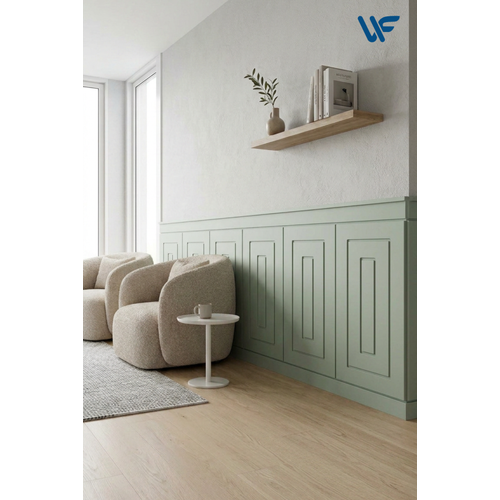 Dekoratif Dikg�rtgen Stil Duvar Paneli ( 54 X 100 ) Boyanabilir Ah�ap 6 mm Ham Mdf Duvar Paneli
