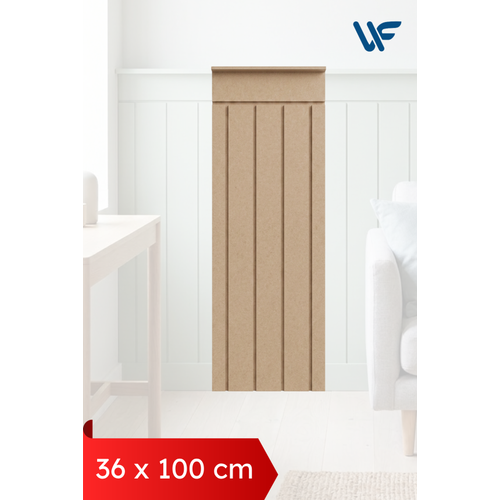 Dekoratif Duvar Paneli 6 mm Boyanabilir MDF Duvar Paneli 100 cm