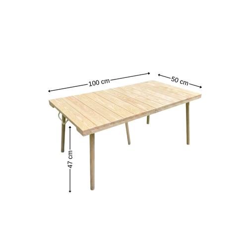 Portatif Katlanabilir Ah�ap Kamp Masas� 50x100 cm El Yap�m� Piknik Masas� Ta��nabilir Masa Outdoor Balkon Bah�e Kamp Ekipman�