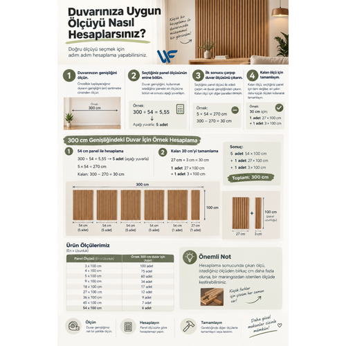 Dekoratif Duvar Paneli 6 mm Boyanabilir MDF Duvar Paneli 100 cm