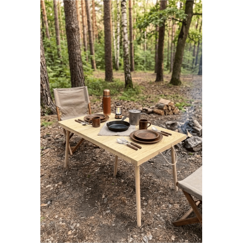 Portatif Katlanabilir Ah�ap Kamp Masas� 50x100 cm El Yap�m� Piknik Masas� Ta��nabilir Masa Outdoor Balkon Bah�e Kamp Ekipman�