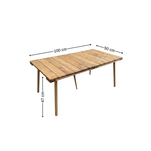 Portatif Katlanabilir Ah�ap Kamp Masas� 50x100 cm El Yap�m� Piknik Masas� Ta��nabilir Masa Outdoor Balkon Bah�e Kamp Ekipman�