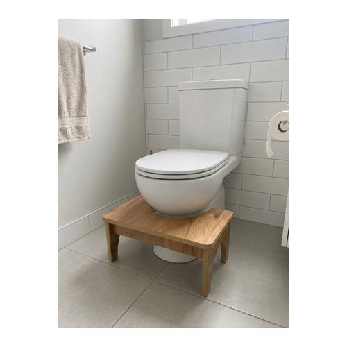 Klozet ��in Ah�ap Ayak Taburesi, Ergonomik, Kaymaz, Sa�lam Tuvalet Basama��