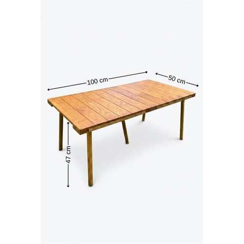 Portatif Katlanabilir Ah�ap Kamp Masas� 50x100 cm El Yap�m� Piknik Masas� Ta��nabilir Masa Outdoor Balkon Bah�e Kamp Ekipman�