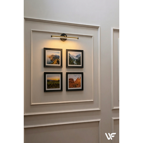 9'lu Kare Siyah �er�eve Seti � 20x20 Cm (D�� �l��) Duvar Dekoru Ve Ayakl� Foto�raf �er�evesi