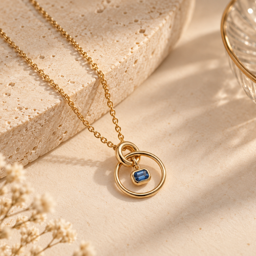 Blue Orbit Necklace