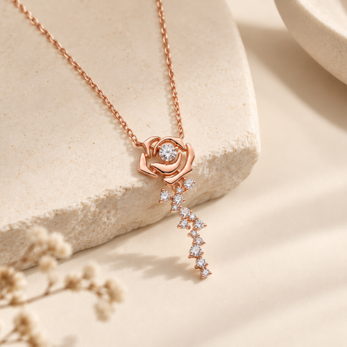 Roselle Cascade Diamond Necklace