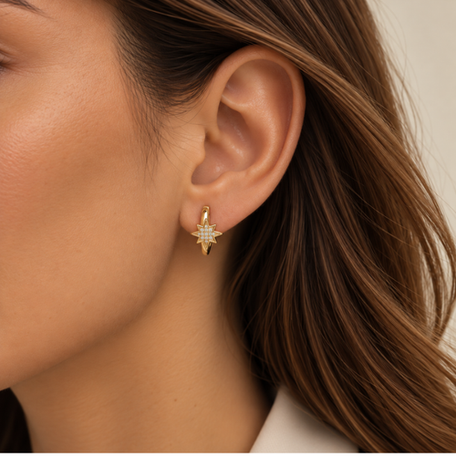 North Star Gold Earrings