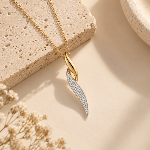 Twist Diamond Necklace