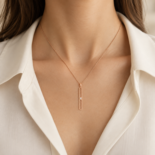 Axis Diamond Pendant