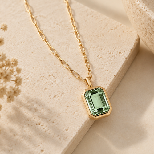 Sage Frame Necklace