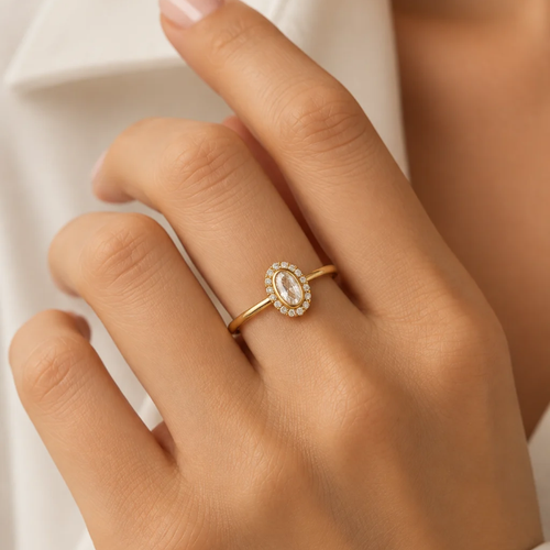 Oval Stoney Ring