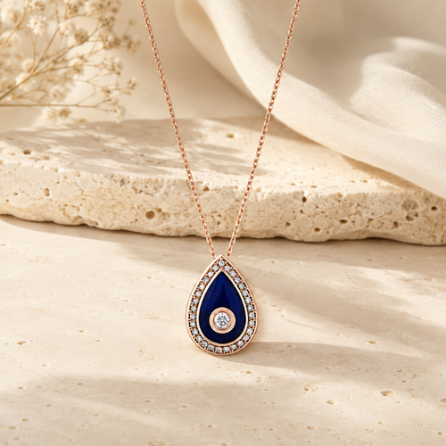 Celeste Diamond Drop Necklace