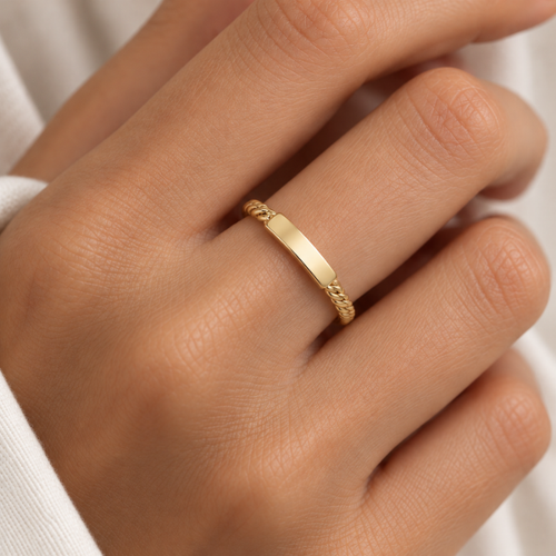 Heritage Twist Gold Ring