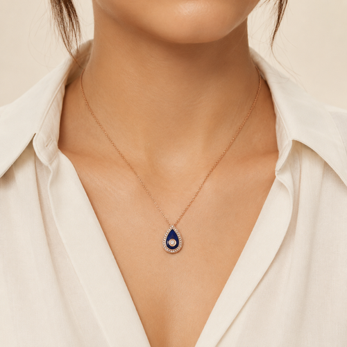 Celeste Diamond Drop Necklace
