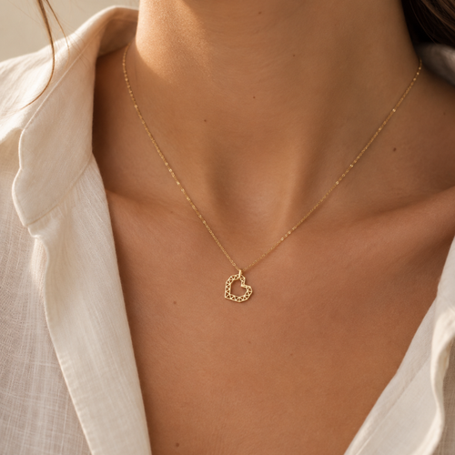 Facet Heart Necklace
