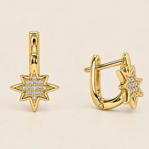 North Star Gold Earrings