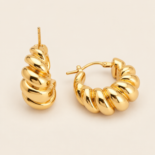 Croissant Gold Earrings