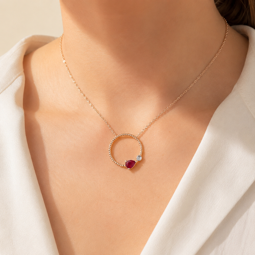 Mira Ruby Necklace