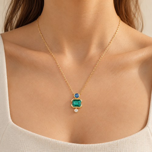 Mystic Mosaic Gem Necklace
