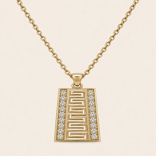 Geometric Muse Gold Necklace