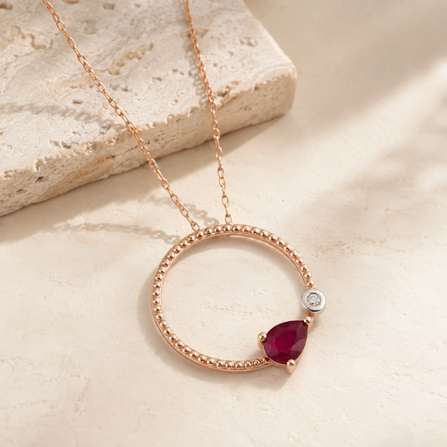 Mira Ruby Necklace