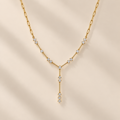 Falling Light Diamond Necklace